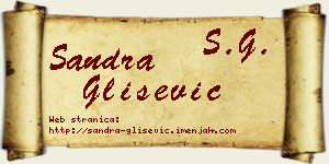 Sandra Glišević vizit kartica
